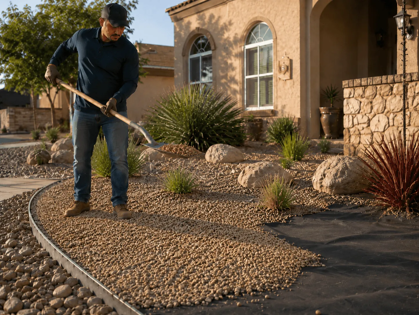 Rock & Yard Work by A&V Lawn and Landscaping in El Paso